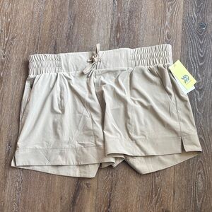 All in Motion Women's Beige Cargo Shorts
